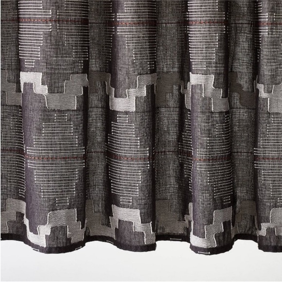 NWT JUNGALOW × OPALHOUSE day in day out shower curtain -black - Picture 5 of 8